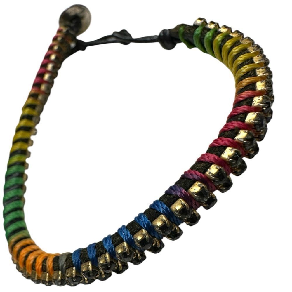Stella & Dot Rainbow Woven Bracelet – Unisex & Trendy - Picture 12 of 17